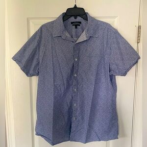 Marc Anthony Luxury Slim Fit Short Sleeve Button Up